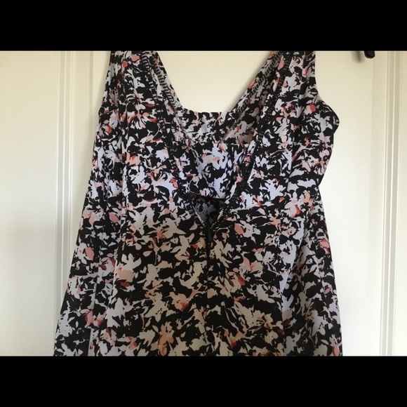 WHBM- FLORAL MAXI WITH MINI DRESS UNDERNEATH - Picture 5 of 7